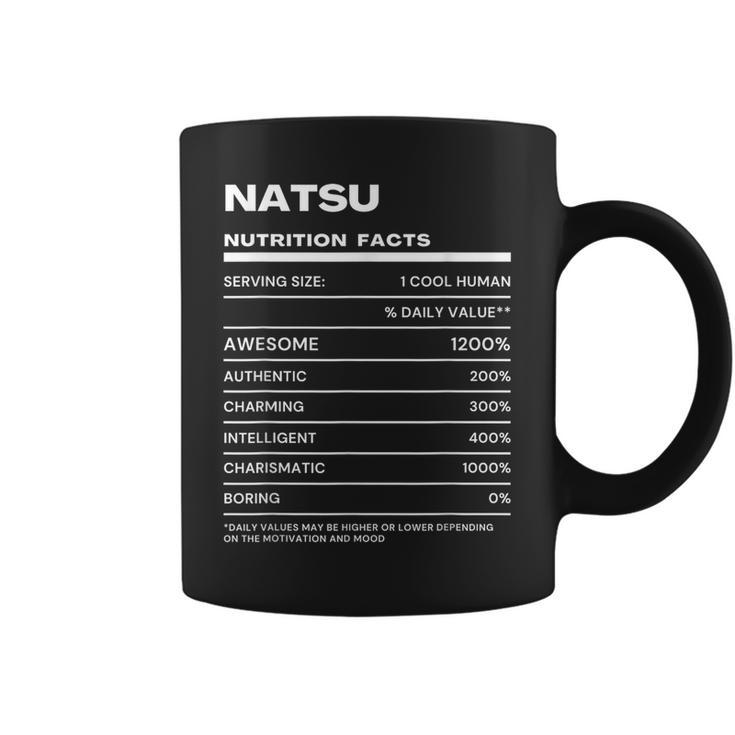Natsu Nutrition Facts Name Coffee Mug