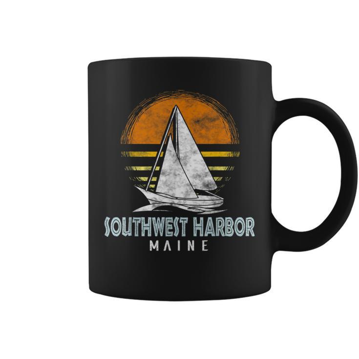 Nautical Boat Southwest Harbor Maine Yacht Club Coffee Mug