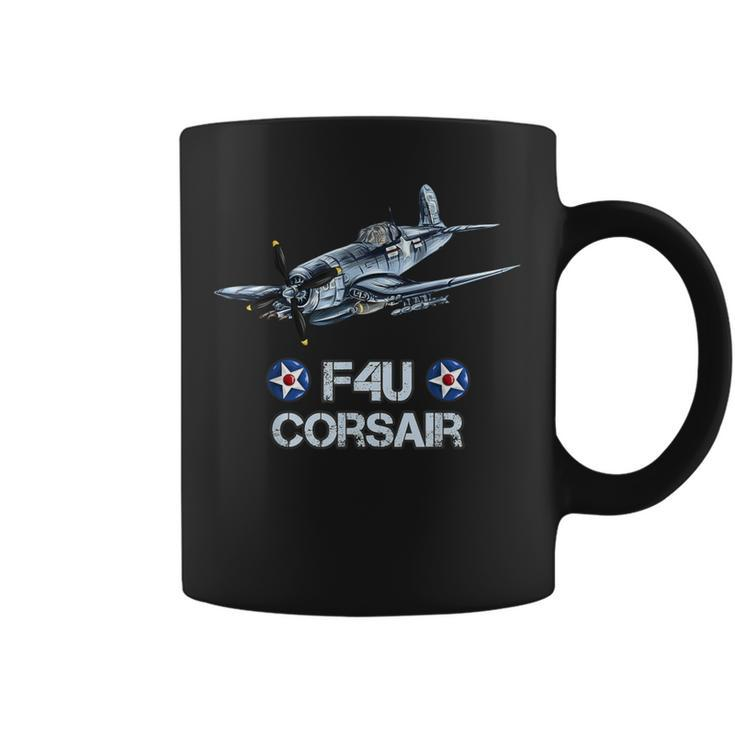 Navy Aviator F4u Corsair Ww2 Aircraft Carrier Fighter Coffee Mug