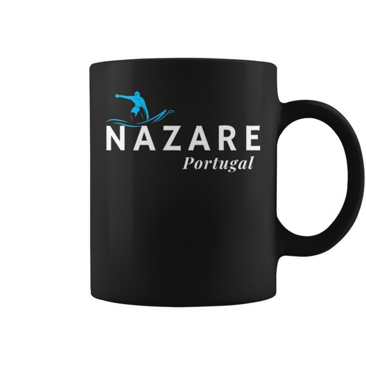 Nazare Portugal Wave Surf Surfing Surfer Coffee Mug