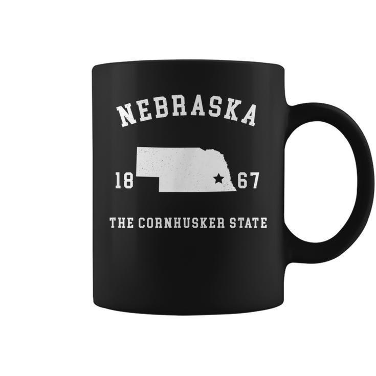 Nebraska Cornhusker State Vintage T Coffee Mug