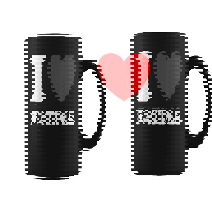 Negro Blanco Me Encanta Fátima Taza de café