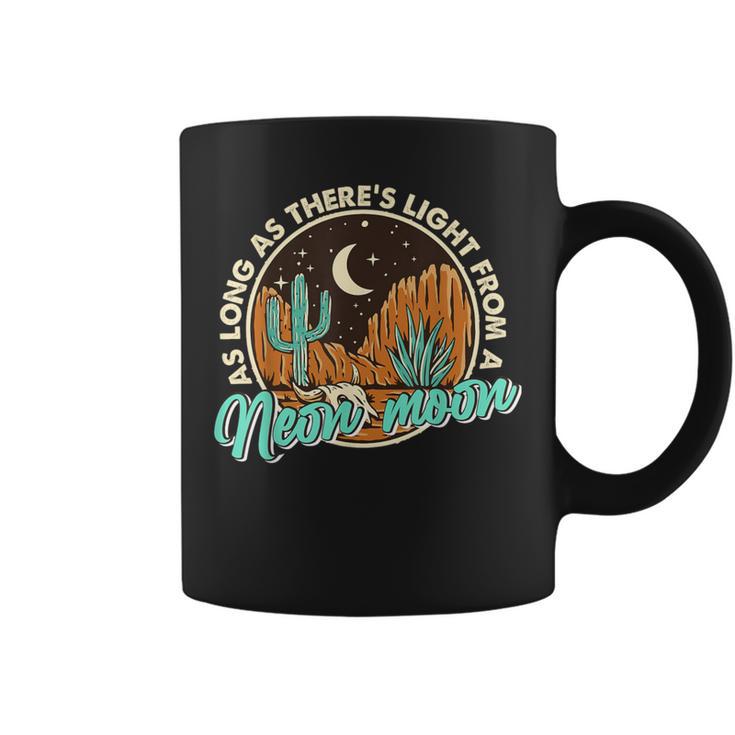 Neon Moon Cactus Country Mountain Vintage Retro Western Cow Coffee Mug