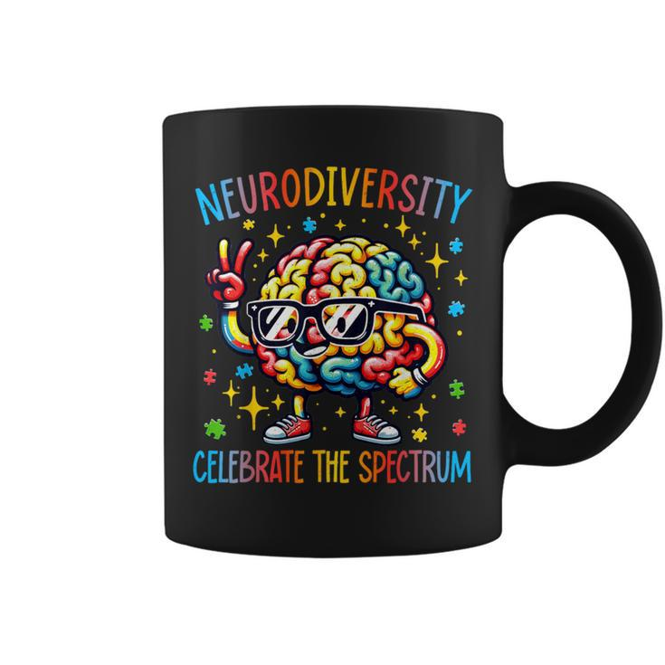 Neurodiversity Brain Autism Awareness Asd Adhd Kid Coffee Mug