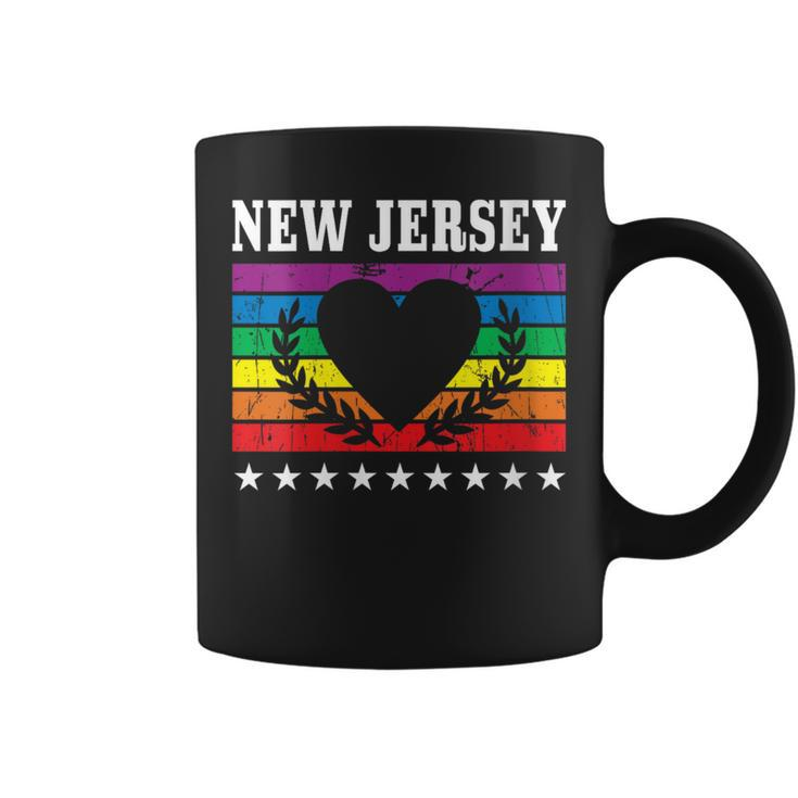 New Jersey Pride Flag Pride Month Lgbtq Flag Lgbt Community Coffee Mug