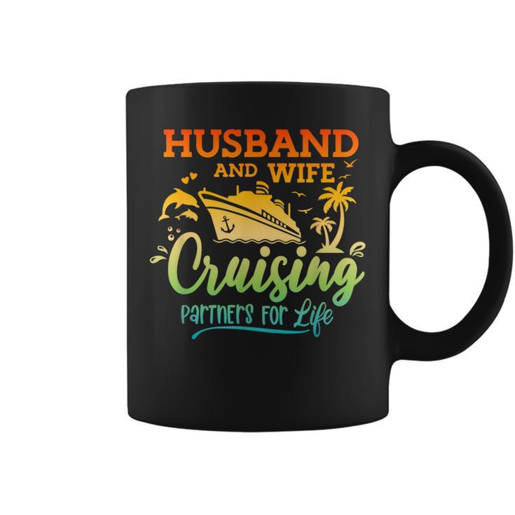 Newlywed Couple Married Cruising Partners For Life Cruise Coffee Mug