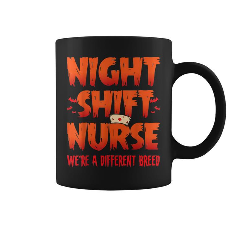 Night Shift Different Breed Halloween Costumes Nurse Coffee Mug