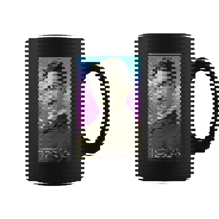 Nikola Tesla Inspiradora De Ciencia Y Electricidad Taza de café