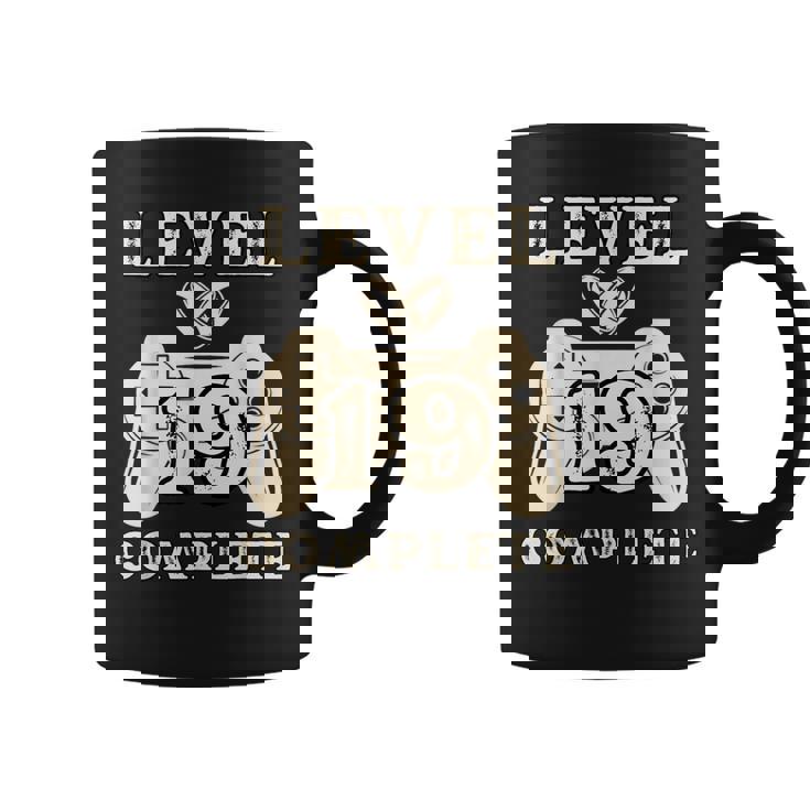 Nivel 19 Completo Para Hombres Idea De Regalo 19 Aniversario De Boda Taza de café