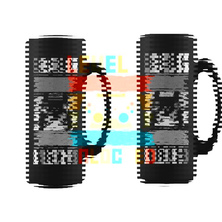 Nivel 6 Desbloqueado 6º Cumpleaños Gamer Regalos 6 Años Regalo Taza de café