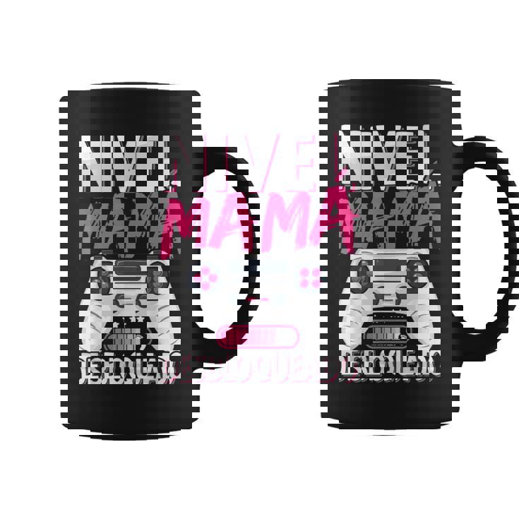 Nivel Mama Desbloqueado Futura Mama Madre Anunciar Embarazo Taza de café