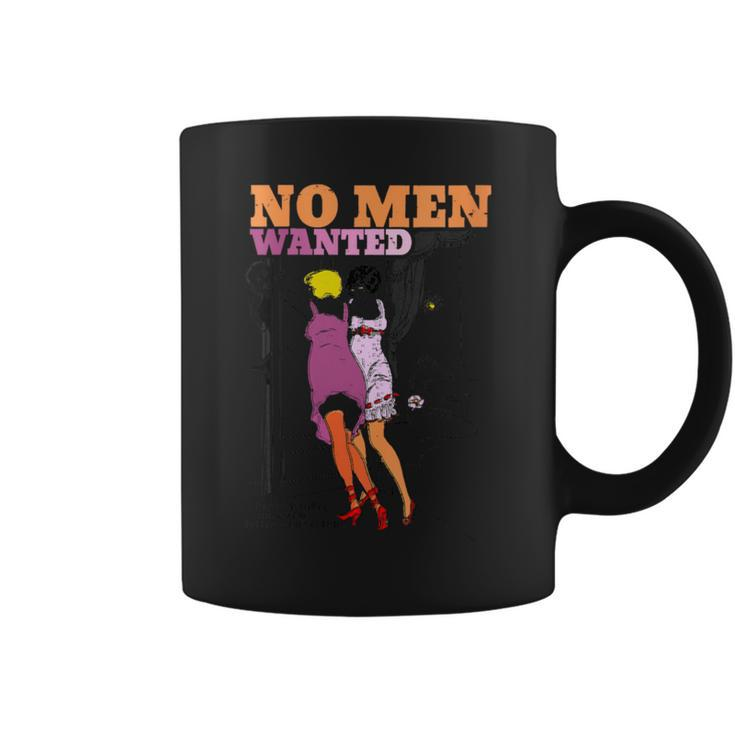 No Man Wanted Cute Lesbian Pride Retro Vintage Magzin Coffee Mug