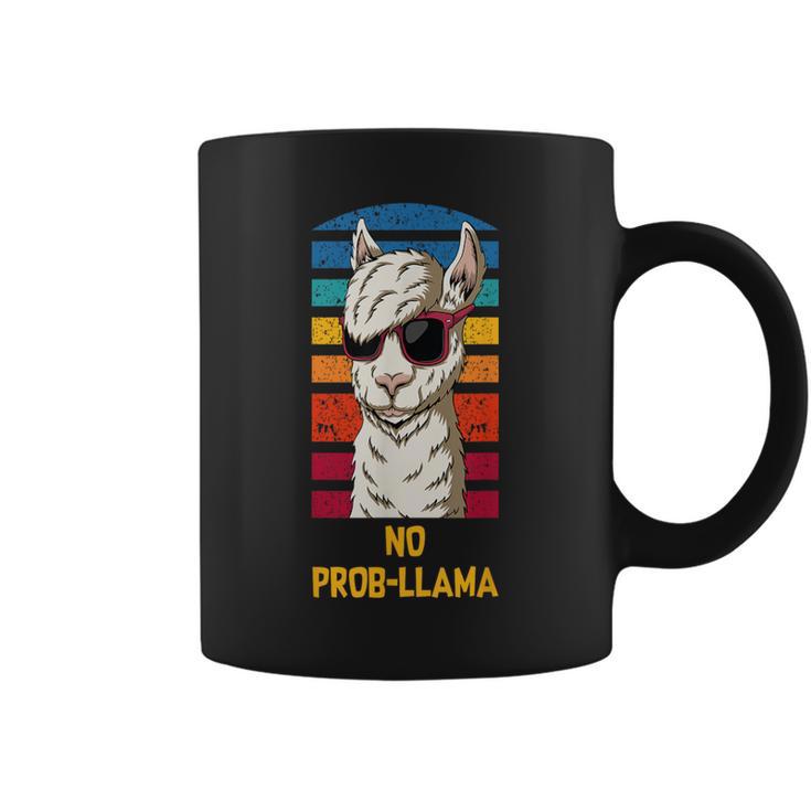 No Prob-Llama Word Play Lama Alpaca Vintage Coffee Mug