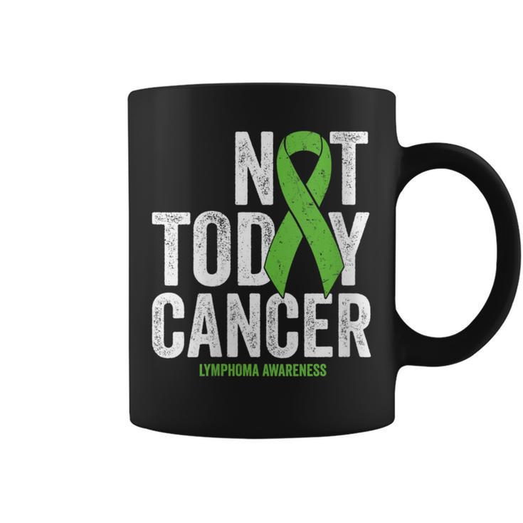 Non Hodgkins Lymphoma Not Today Lime Green Awareness Ribbon Coffee Mug