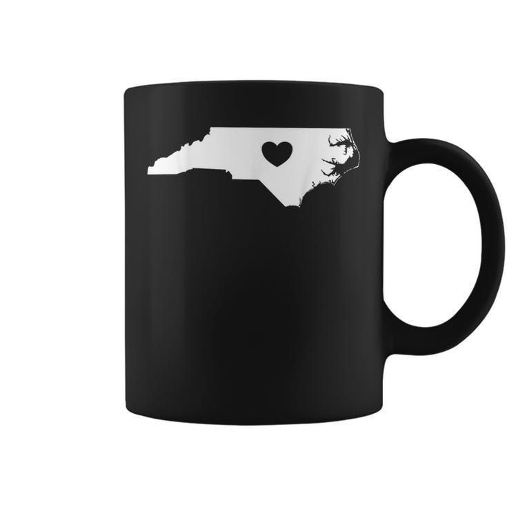 North Carolina Heart State Silhouette Coffee Mug