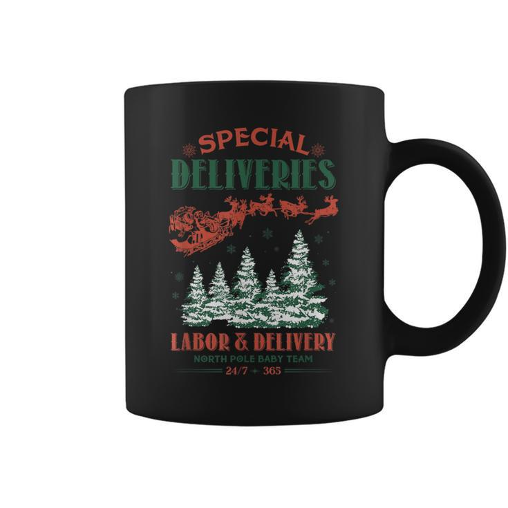 North Pole Baby Team Christmas Labor And Delivery Nurse L&D Coffee Mug