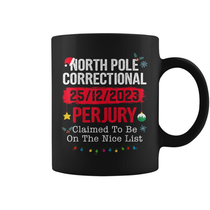 North Pole Correctional Perjury Family Christmas Clothing Coffee Mug