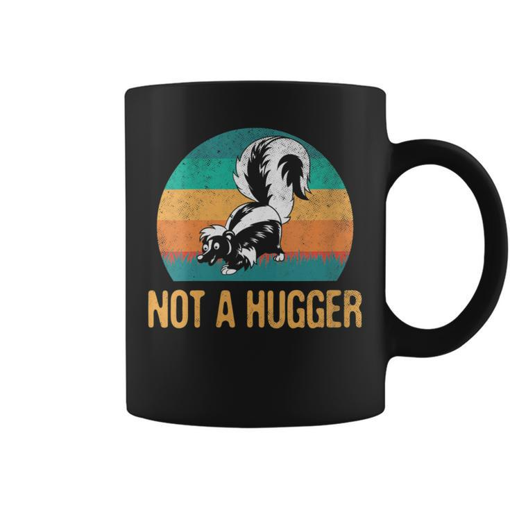 Not A Hugger Skunk Vintage Retro Animal Skunks Coffee Mug
