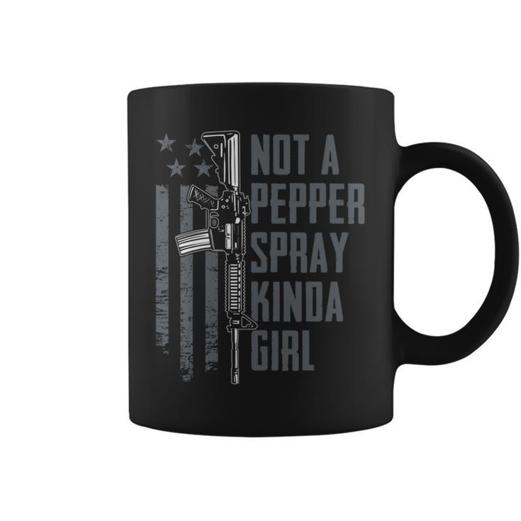 Not A Pepper Spray Kinda Girl Gun Owner On Back Coffee Mug