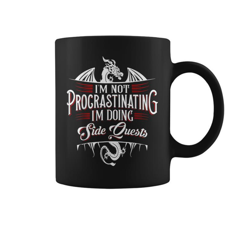 Not Procrastinating Side Quests Rpg Gamer Dragons Coffee Mug