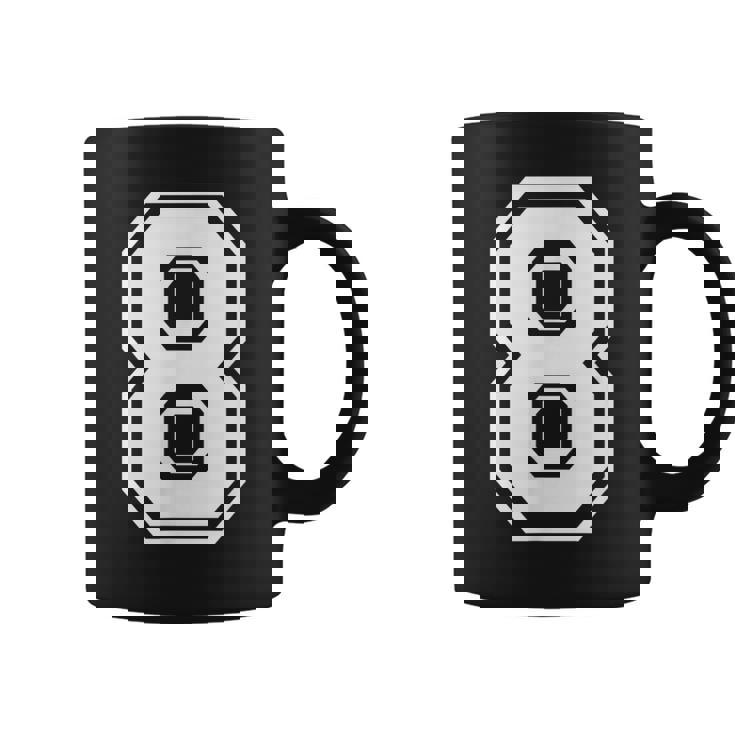 Numerada Con Número 8 De Regalo De Cumpleaños Taza de café