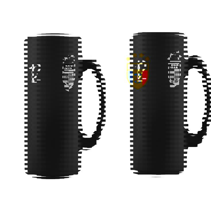 Numéro 12 De Roumanie Maillot Numéro 12 Tasse