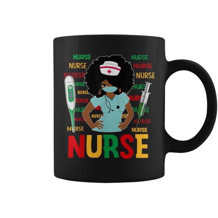 Nurse African Girls Nursing Black Month Scrub Top Coffee Mug