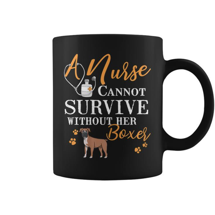 Nurse Boxer Mom Quote Dogs Lover Coffee Mug