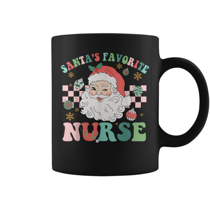 Nurse Christmas Santa's Favorite Nurse Christmas Coffee Mug