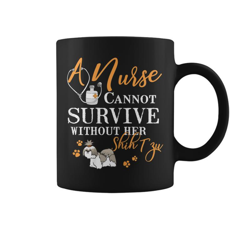 Nurse Shih Tzu Mom Quote Dogs Lover Coffee Mug