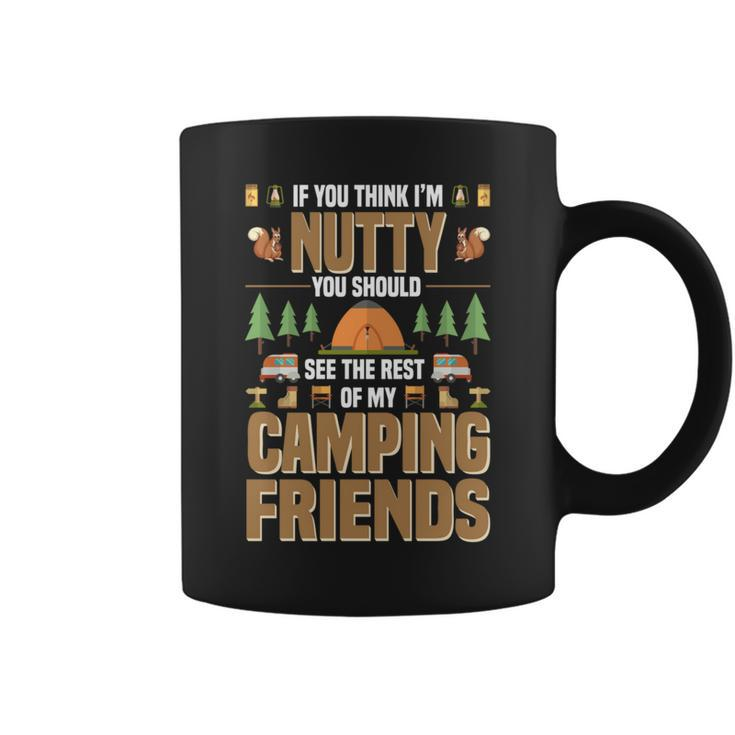 Nutty Camping Friends Outdoor Thanksgiving Camper Tassen