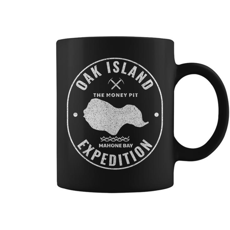 Oak Island Expedition Treasure Hunting Retro Mystery Coffee Mug