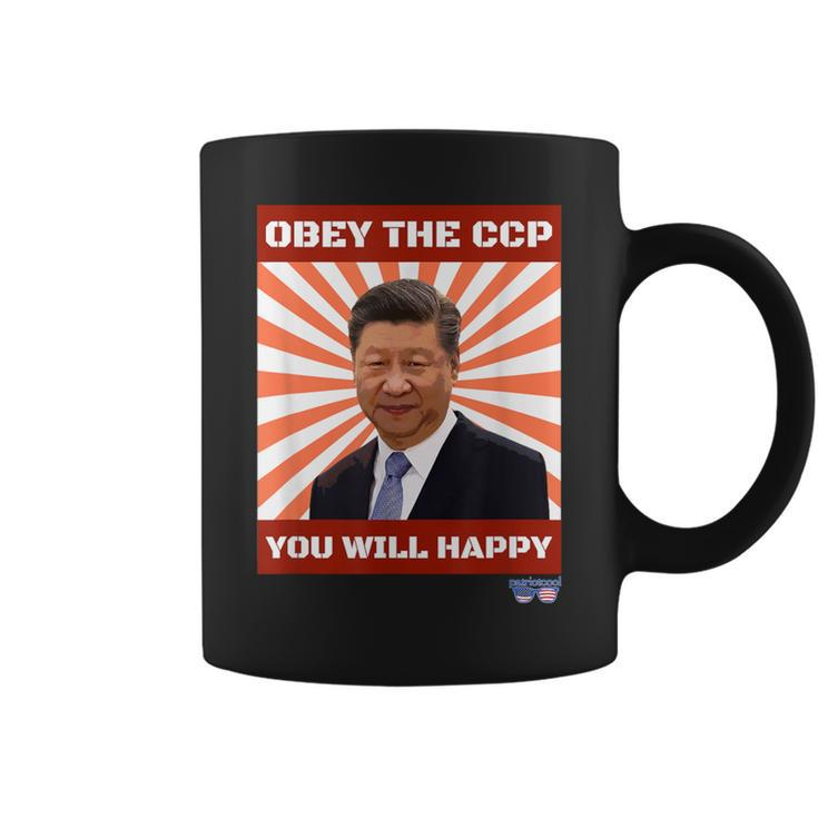 Obey The Ccp Sarcastic Slogan Coffee Mug