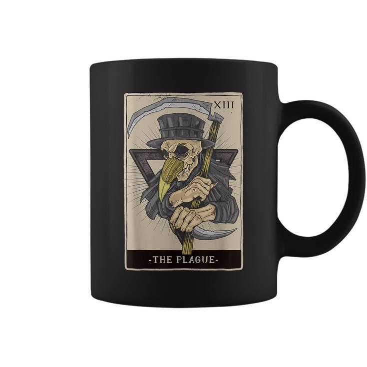 Occult Plague Doctor Tarot Card Black Death Baphomet Devil Coffee Mug