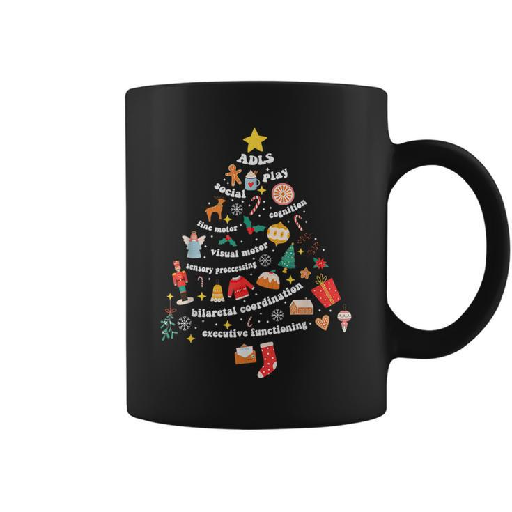 Occupational Therapy Christmas Mental Health Christmas Tree Coffee Mug