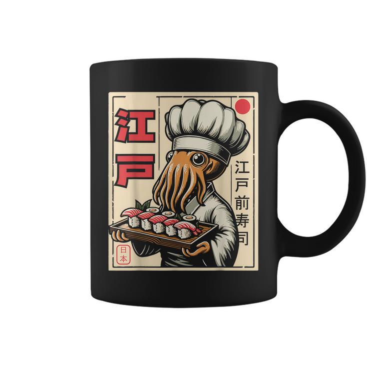 Octopus Chef Sushi Japanese Anime Kawaii Coffee Mug