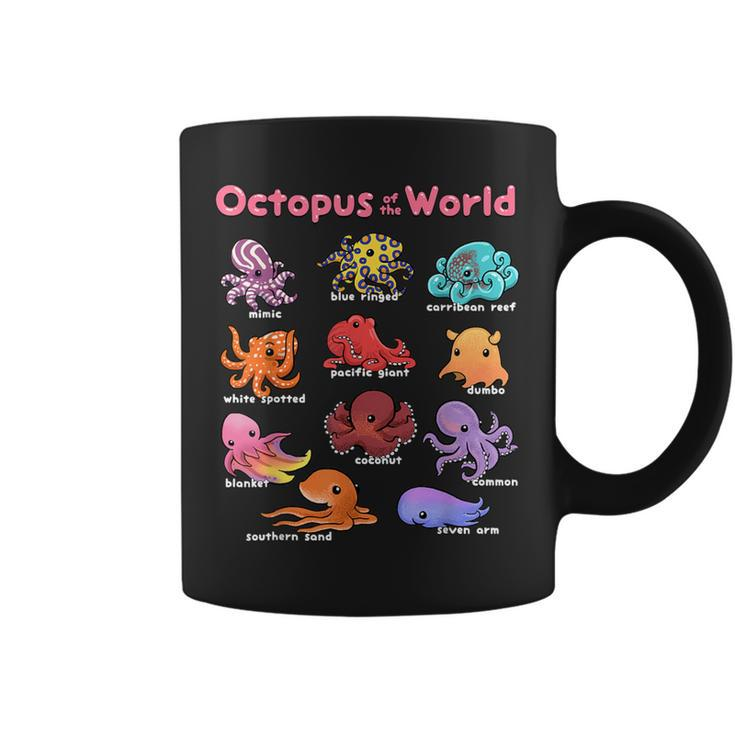Octopus Sea Animals Of The World Octopus Lover Educational Coffee Mug