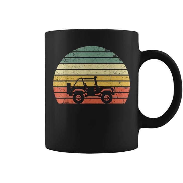 Off Road Vintage Retro Sunset Off Road 4X4 Coffee Mug