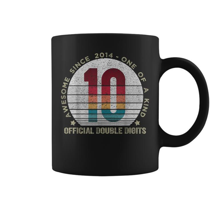 Official Double Digits 10Th Birthday 10 Year Old Coffee Mug