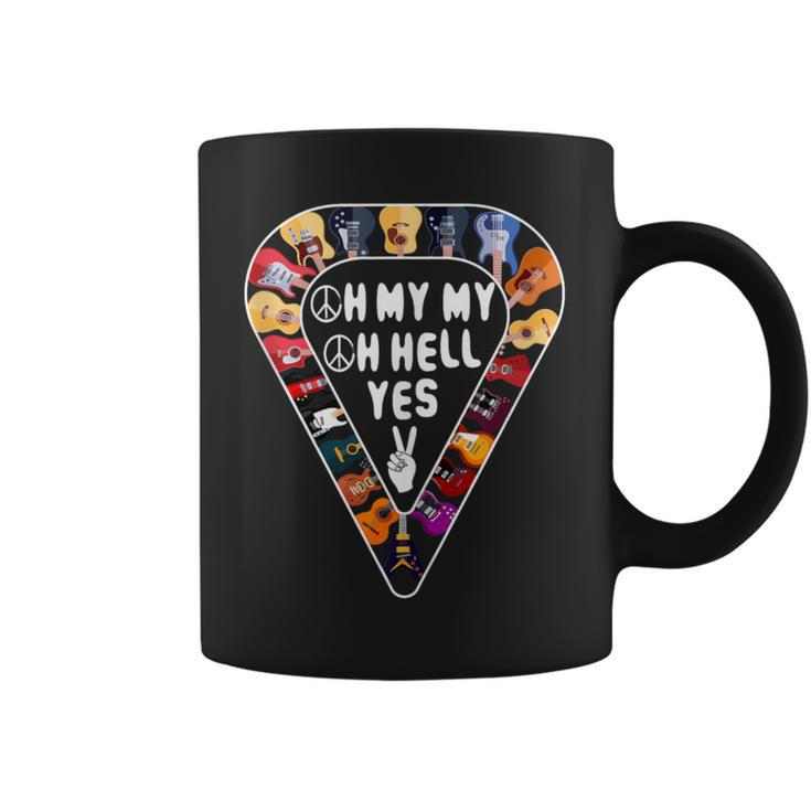 Oh My My Oh Hell Yes Retro Petty Guitar Music Lover Coffee Mug
