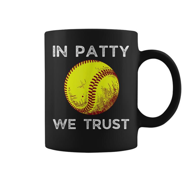 Oklahoma In Patty We Trust Softball Boomer Coffee Mug