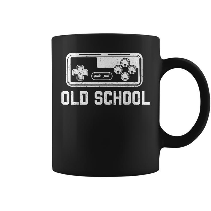 Old School New School Gamer Dad Son Matching Father's Day Coffee Mug
