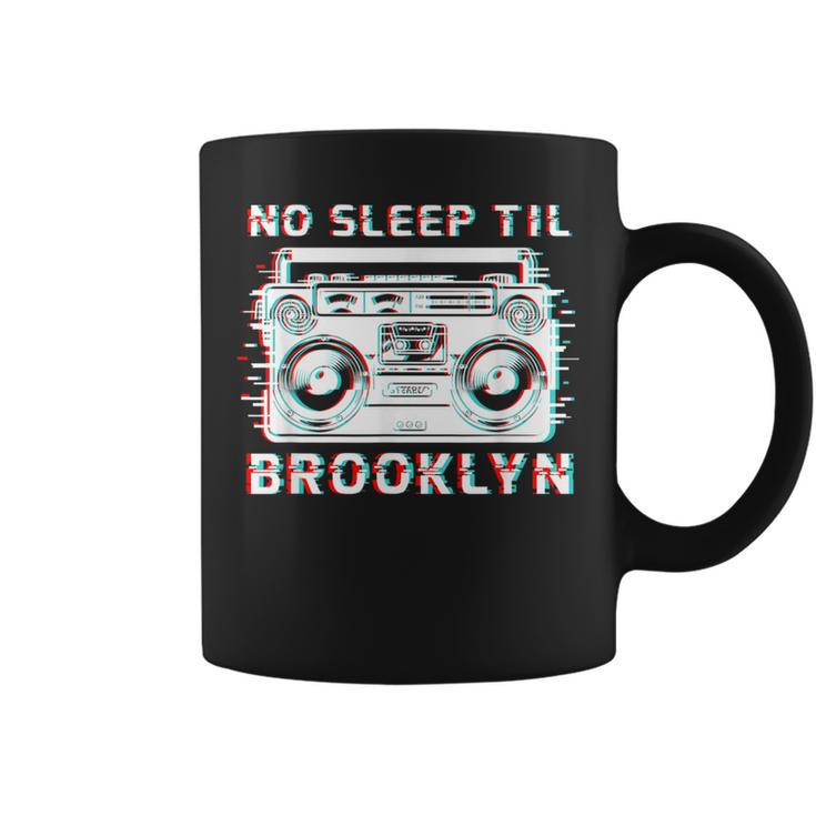 Old School Portable Stereo Retro Music No Sleep Til Brooklyn Coffee Mug