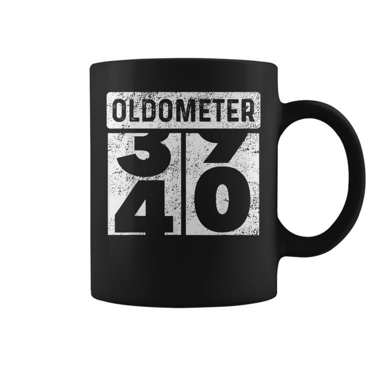 Oldometer Odometer 40Th Birthday 40 Yrs Old Joke Coffee Mug