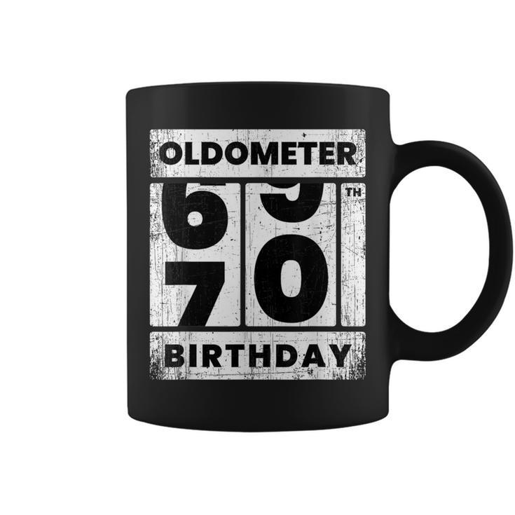 Oldometer Odometer Seventy Th Birthday 70 Yrs Coffee Mug