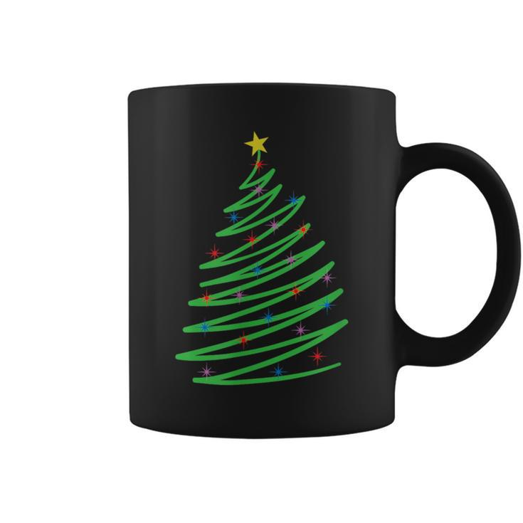 One Line Christmas Xmas Coffee Mug