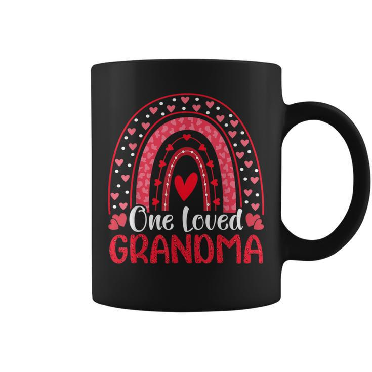 One Loved Grandma Rainbow Cute Valentine Day Coffee Mug