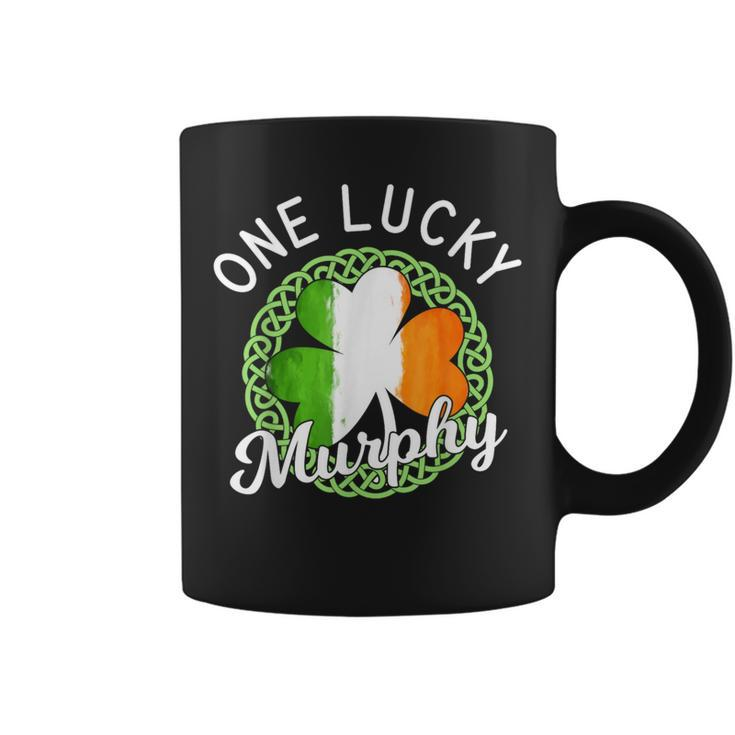One Lucky Murphy Irish Family Name Coffee Mug