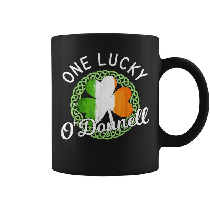 One Lucky O'donnell Irish Family Name Coffee Mug
