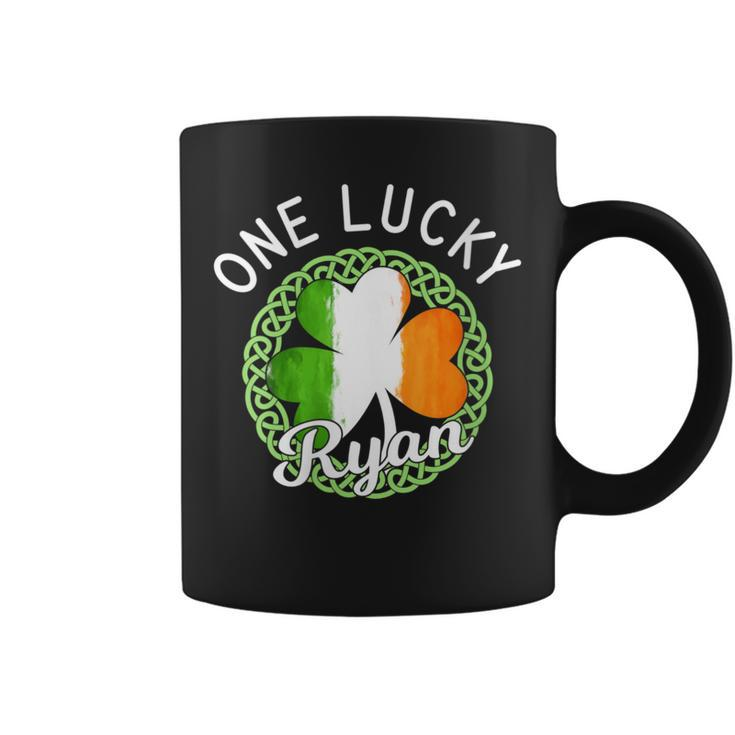 One Lucky Ryan Irish Family Name Coffee Mug